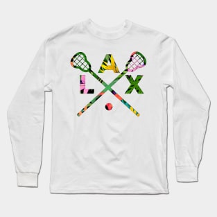 Floral lacrosse Long Sleeve T-Shirt